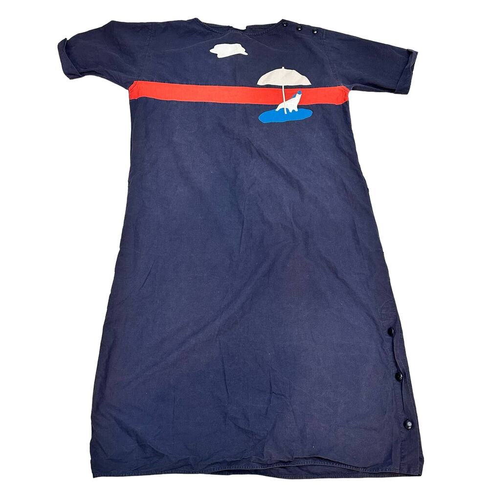 Les Copains Beach Scene Midi Dress XL